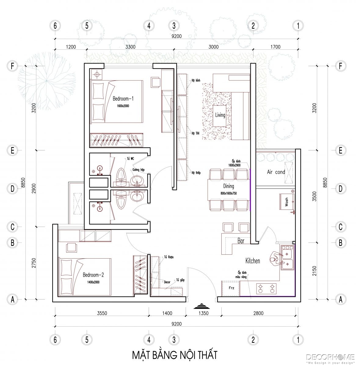 Thiết kế thi công nội thất căn hộ cao cấp Celadon City