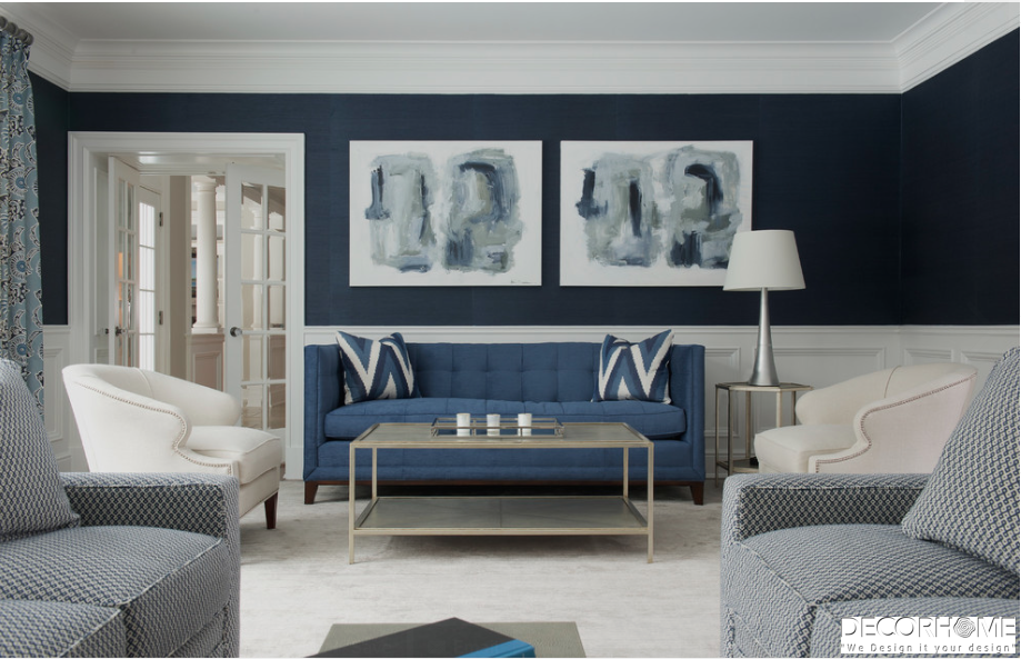 Màu xanh Coban trong thiết kế thi công nội thất căn hộ chung cư cao cấp